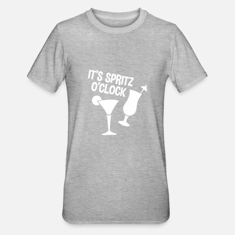 C’est Spritz O’clock 2 - T-shirt polycoton Unisexe - gris chiné