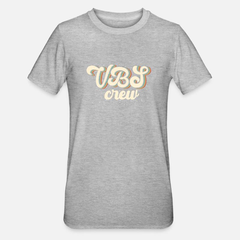 Équipage VBS - T-shirt polycoton Unisexe - gris chiné