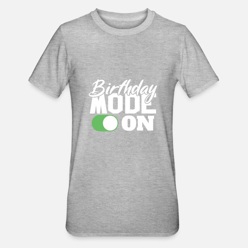 Mode anniversaire sur Fun Celebration - T-shirt polycoton Unisexe - gris chiné
