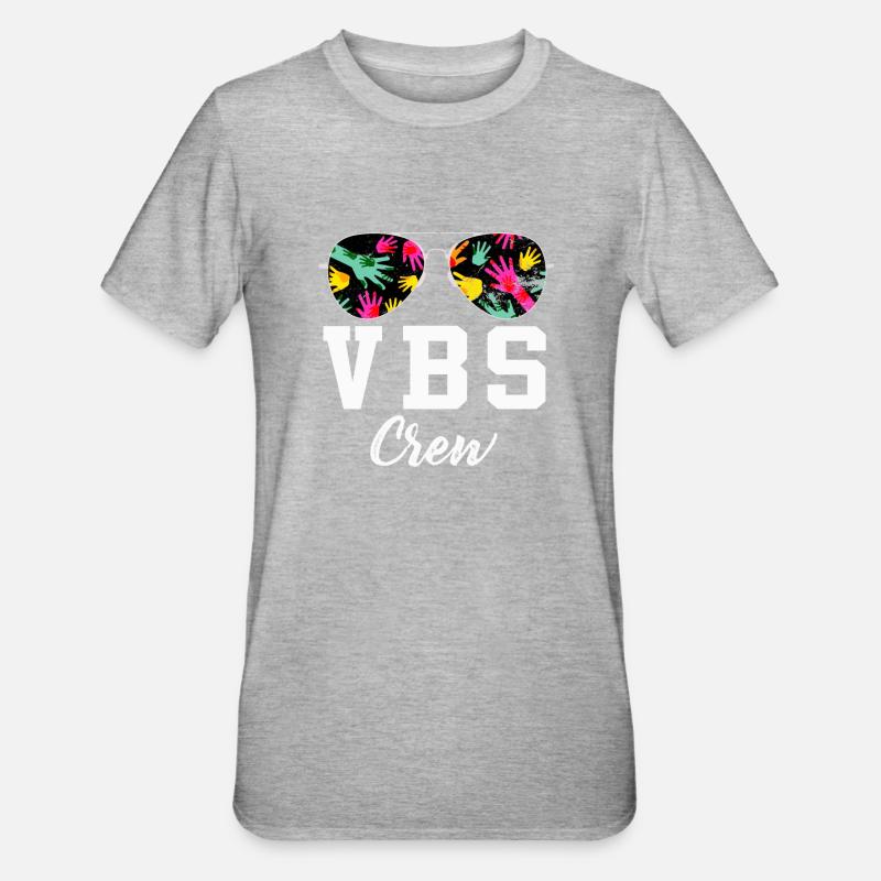 Équipage VBS - T-shirt polycoton Unisexe - gris chiné