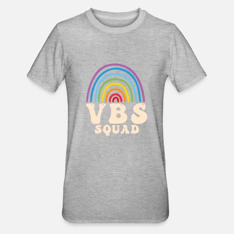 VBS Squad Bible Shool - T-shirt polycoton Unisexe - gris chiné