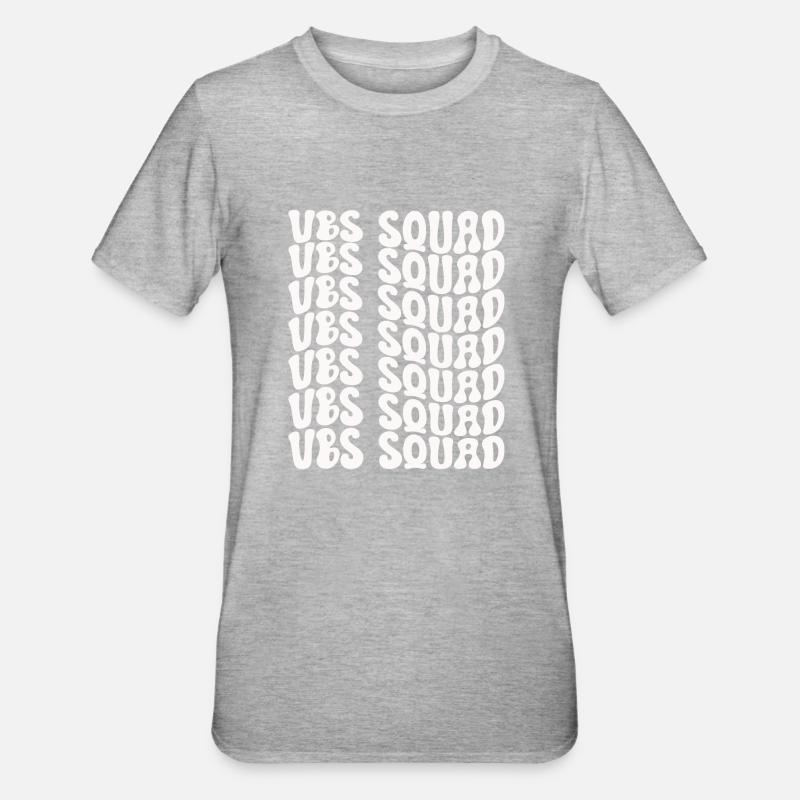 VBS Squad Bible Shool - T-shirt polycoton Unisexe - gris chiné