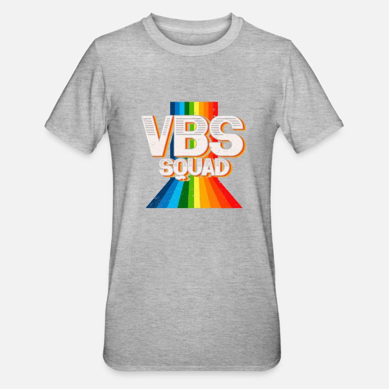 VBS Squad Bible Shool - T-shirt polycoton Unisexe - gris chiné
