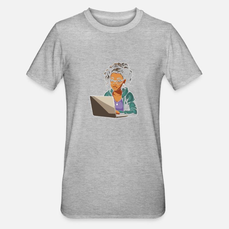 Data Science Data Analyst - Unisex Polycotton T-Shirt - heather grey