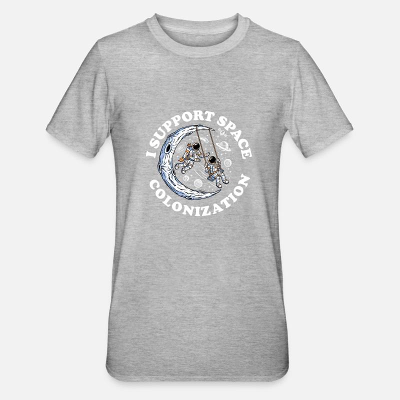 Colonisation spatiale - T-shirt polycoton Unisexe - gris chiné