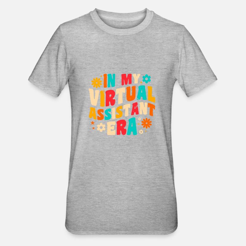 Freelancer Profession Self-employed Virtual - Unisex Polycotton T-Shirt - heather grey