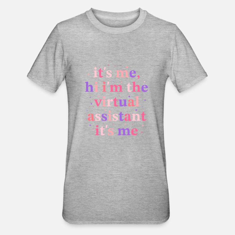 Freelancer Profession Self-employed Virtual - Unisex Polycotton T-Shirt - heather grey