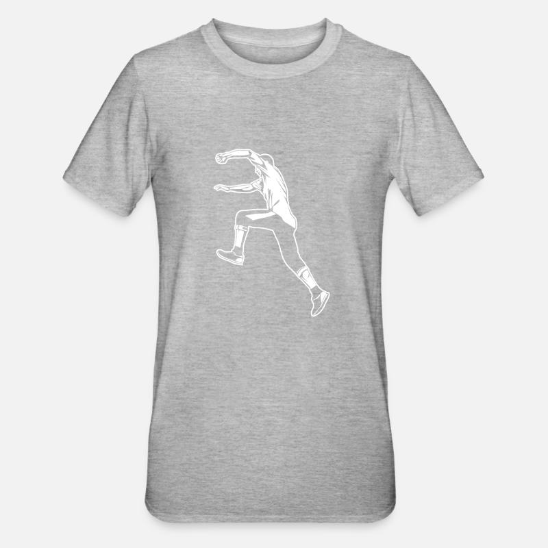 Le parkour - T-shirt polycoton Unisexe - gris chiné