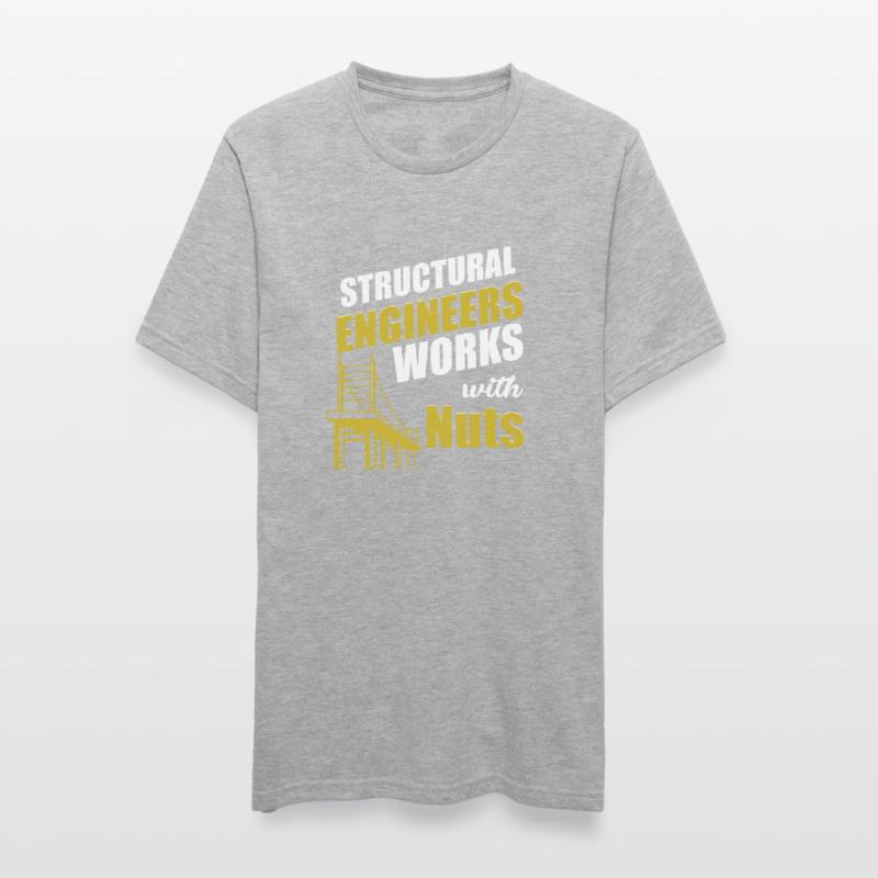 Construction carpenter structural engineer working with nuts Unisex Polycotton T-Shirt