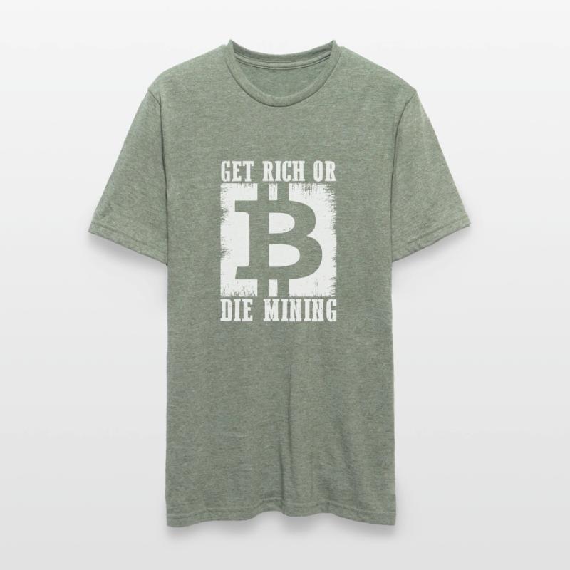 Reich Werden Oder Sterben Beim Mining Unisex Polycotton T-Shirt
