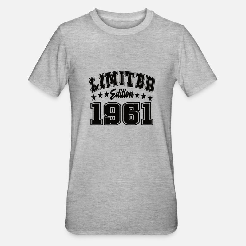 Édition limitée 1961 - T-shirt polycoton Unisexe - gris chiné