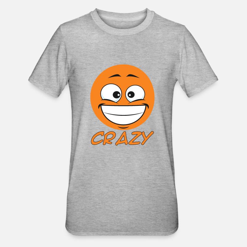 Crazy dot - small crazy dot - Unisex Polycotton T-Shirt - heather grey