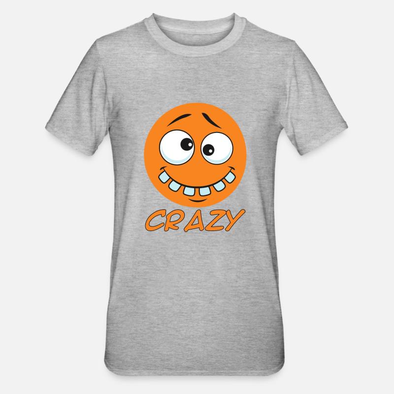 Crazy dot - small crazy dot - Unisex Polycotton T-Shirt - heather grey