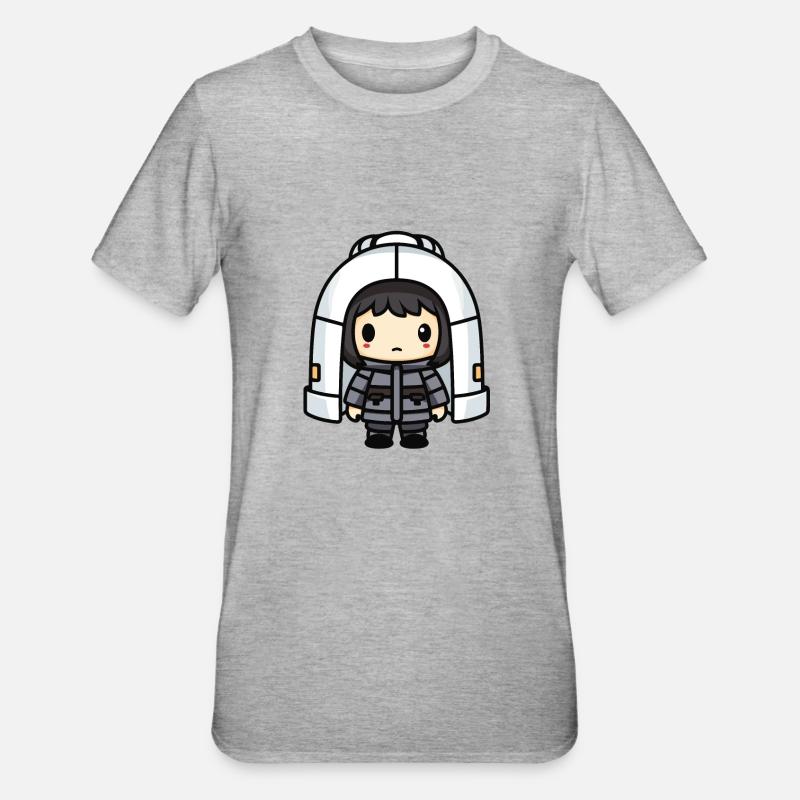 Iglu Eskimo Winter Comic - Unisex Polycotton T-Shirt - Grau meliert