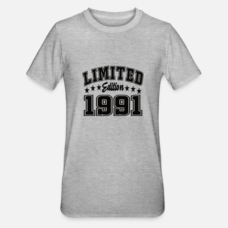 Édition limitée 1991 - T-shirt polycoton Unisexe - gris chiné