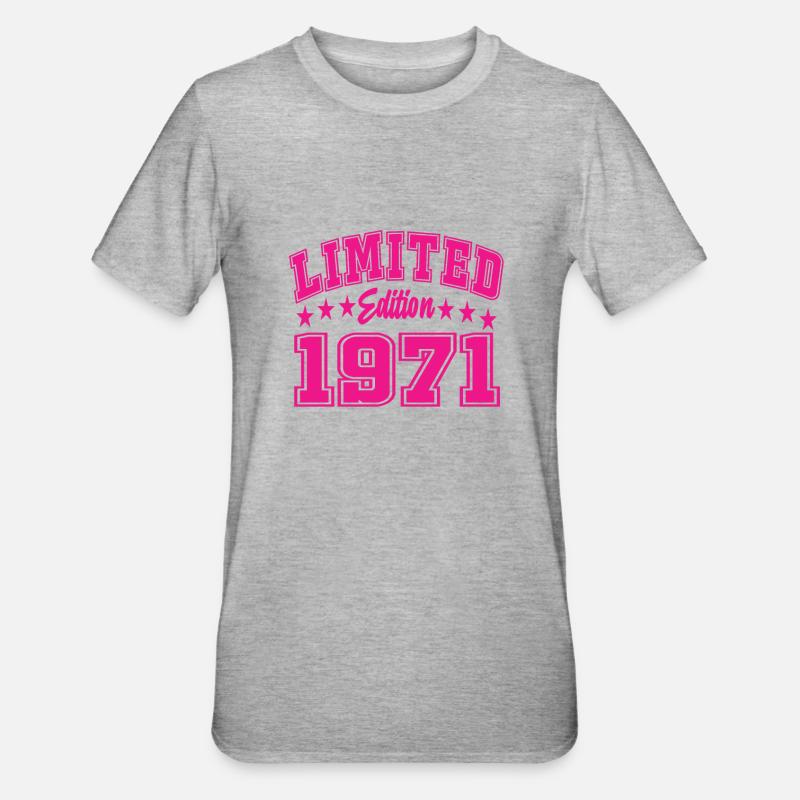 Édition limitée 1971 - T-shirt polycoton Unisexe - gris chiné