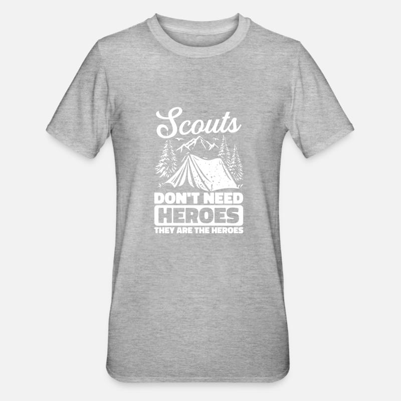 Éclaireur - T-shirt polycoton Unisexe - gris chiné