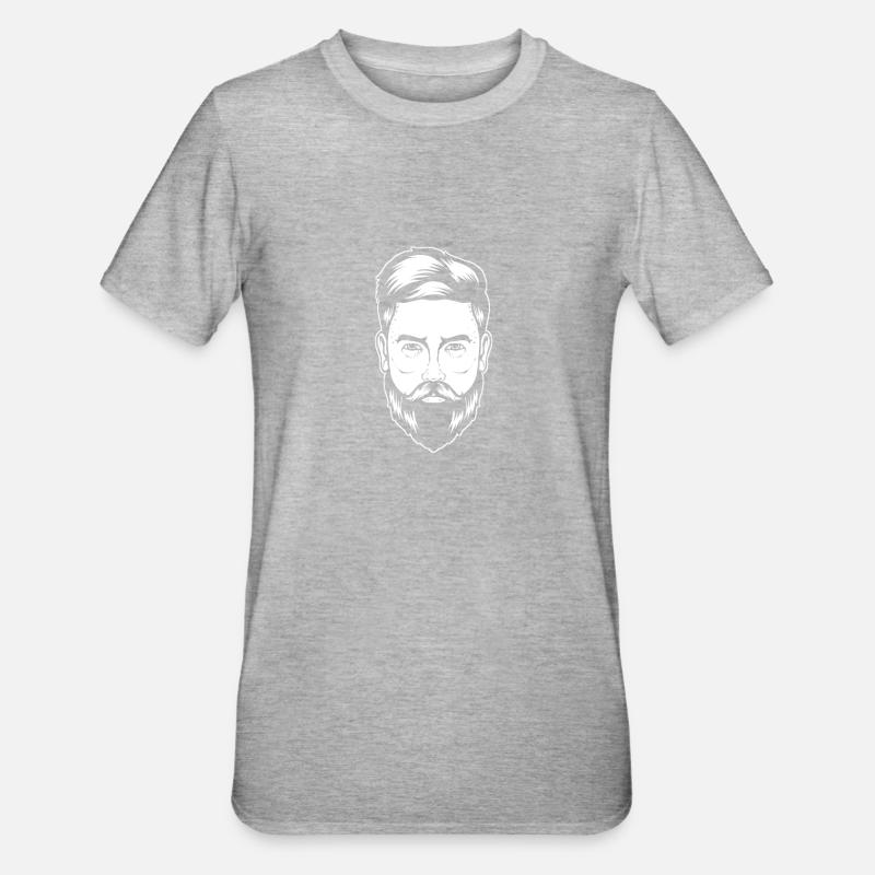 Beard Full Beard - Unisex Polycotton T-Shirt - heather grey