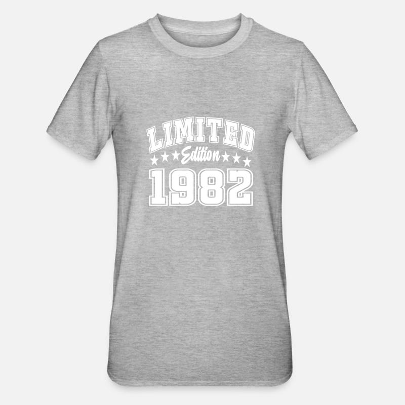 Édition limitée 1982 - T-shirt polycoton Unisexe - gris chiné
