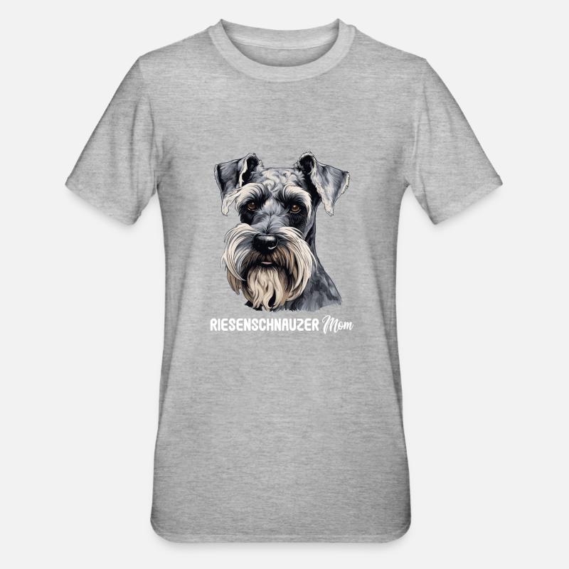 Schnauzer géant - T-shirt polycoton Unisexe - gris chiné