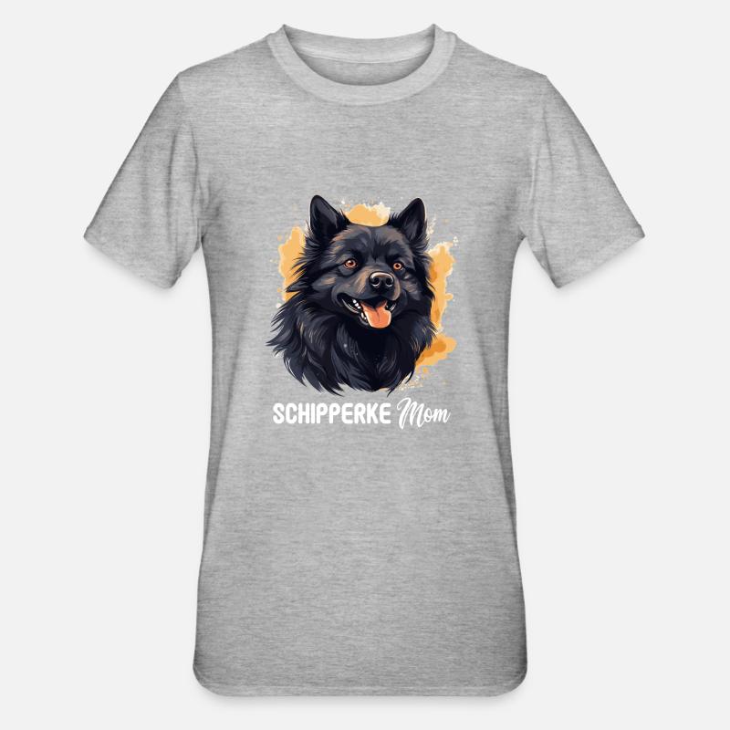 Schipperke - T-shirt polycoton Unisexe - gris chiné