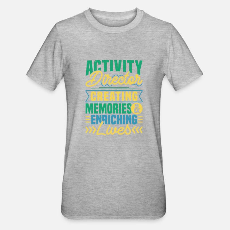 Activity Director Appreciation - Unisex Polycotton T-Shirt - Grau meliert