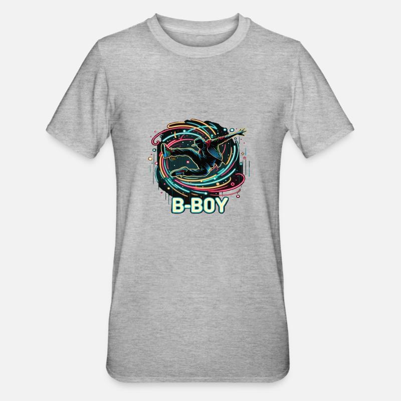 Breakdance Breakdancer Breakdance Enfants - T-shirt polycoton Unisexe - gris chiné
