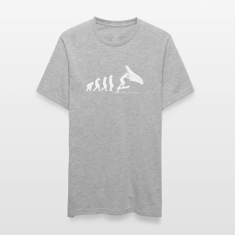 Wingfoil Surfer Wingfoiling Board Evolution Unisex Polycotton T-Shirt