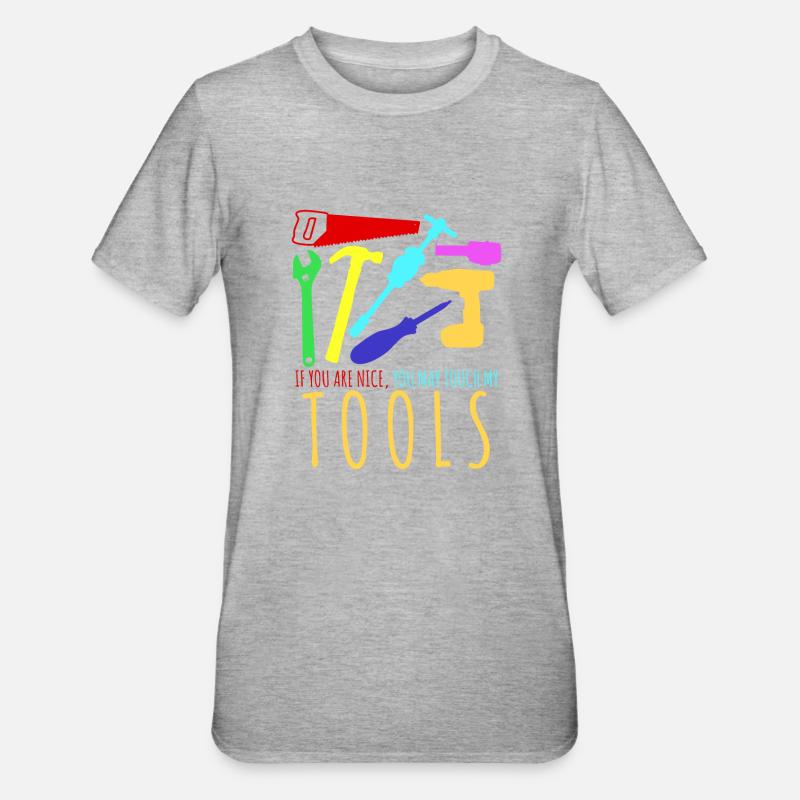 Craftsman Tools Tool DIY - Unisex Polycotton T-Shirt - heather grey