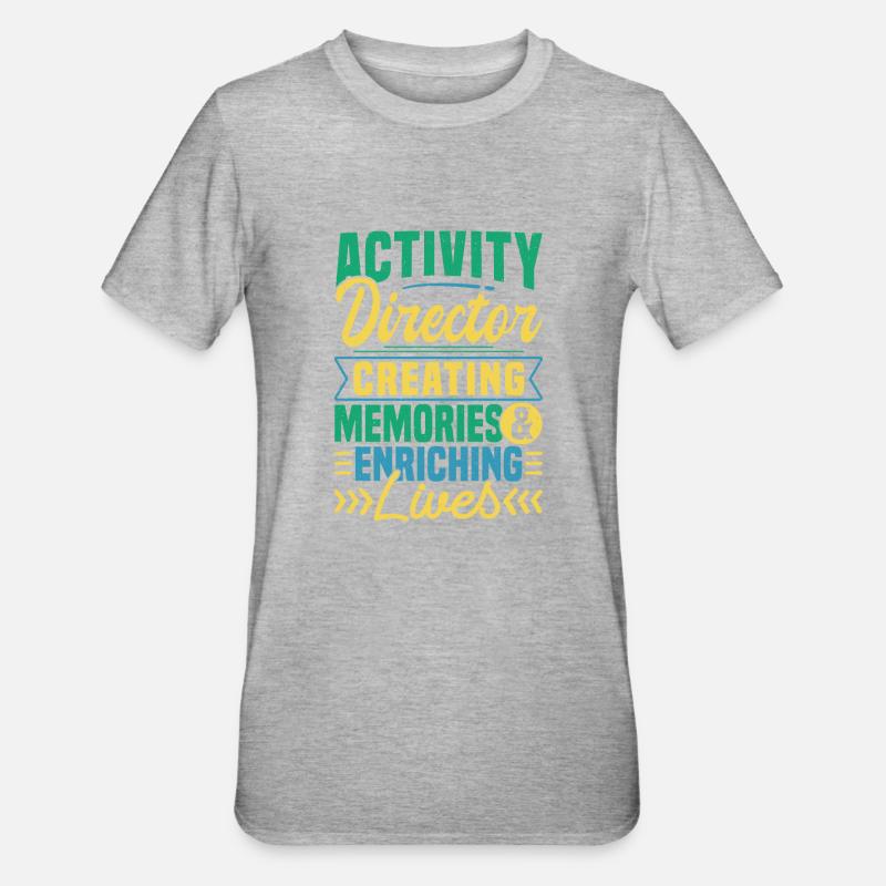 Activity Director Appreciation - Unisex Polycotton T-Shirt - Grau meliert