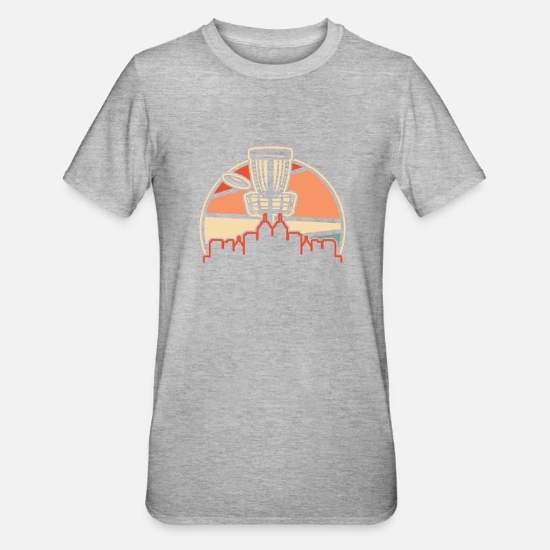 Frisbee Golf Disc Golf - Unisex Polycotton T-Shirt - heather grey