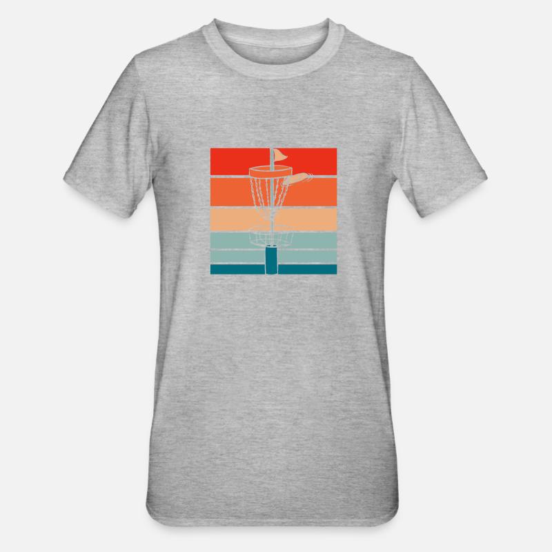 Frisbee Golf Disc Golf - T-shirt polycoton Unisexe - gris chiné