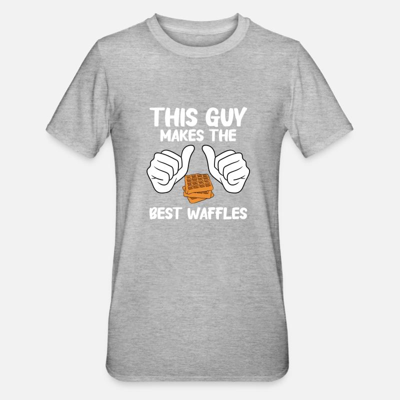 Waffle making waffle maker - Unisex Polycotton T-Shirt - heather grey