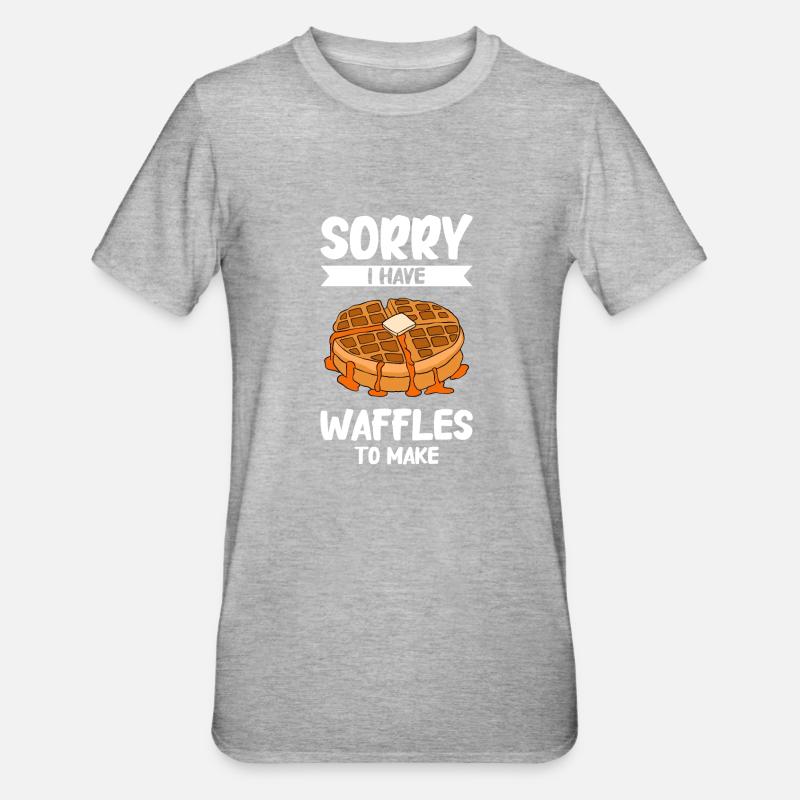 Waffle making waffle maker - Unisex Polycotton T-Shirt - heather grey