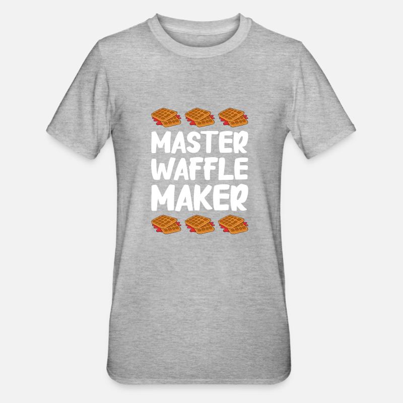 Waffle making waffle maker - Unisex Polycotton T-Shirt - heather grey