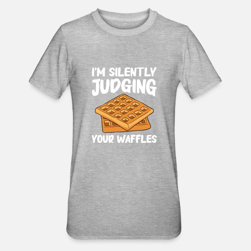 Waffle making waffle maker - Unisex Polycotton T-Shirt - heather grey
