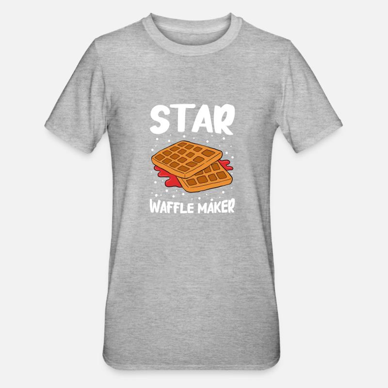Waffle making waffle maker - Unisex Polycotton T-Shirt - heather grey