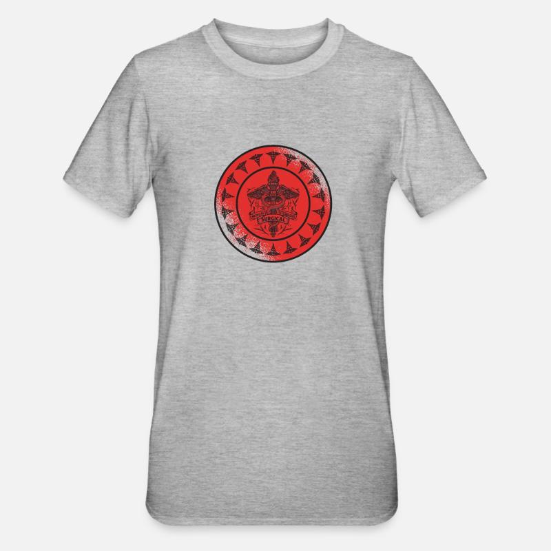 Operationstechnischer Assistent Chirurgie - Unisex Polycotton T-Shirt - Grau meliert
