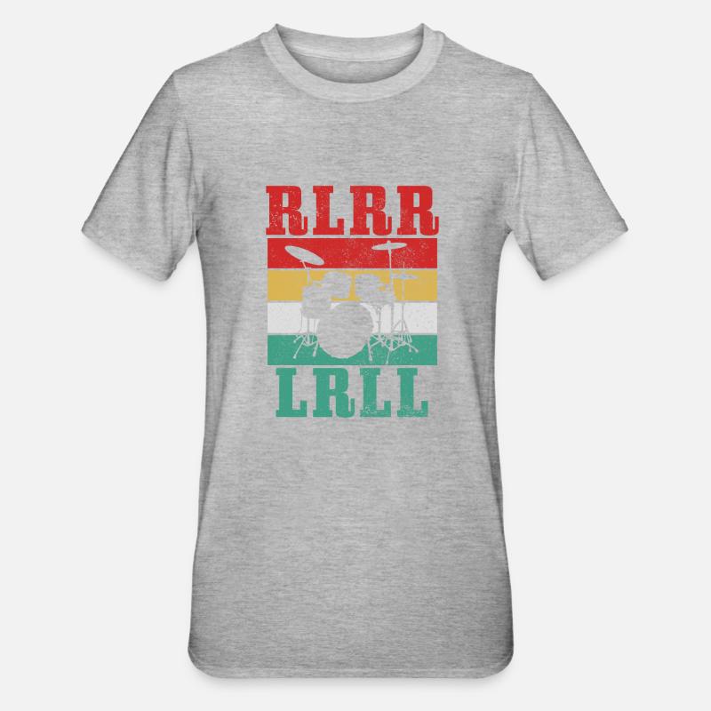 Drummer Drummer Drum Gift - Unisex Polycotton T-Shirt - heather grey