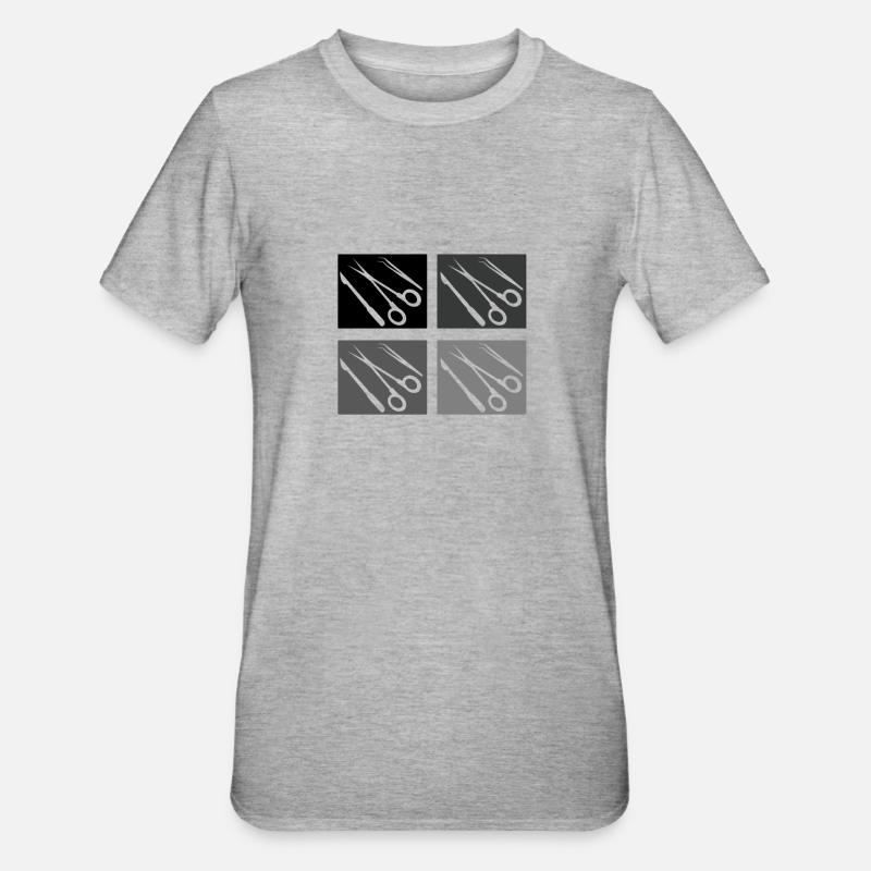 Chirurgisch-technischer Assistent Chirurg - Unisex Polycotton T-Shirt - Grau meliert