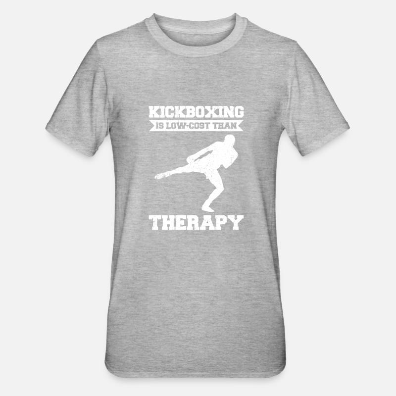 Kickboxen Kickboxer Kickboxing - Unisex Polycotton T-Shirt - heather grey