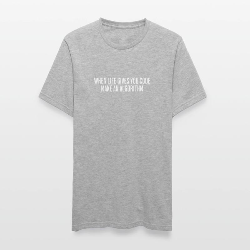 Life’s Code, Algorithme du programmeur - Drôle T-shirt polycoton Unisexe