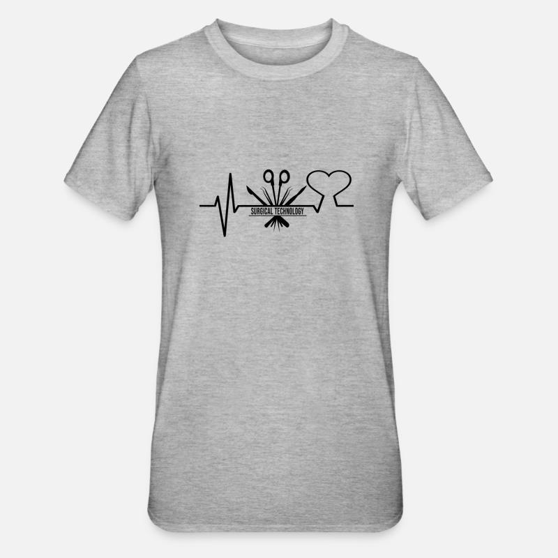 Chirurgisch-technischer Assistent Chirurg - Unisex Polycotton T-Shirt - Grau meliert