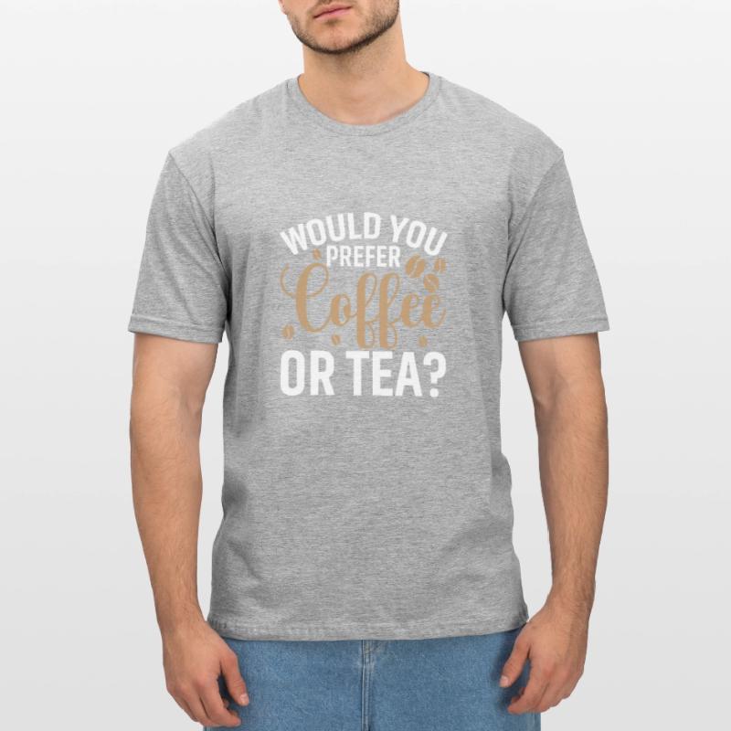 Bevorzugen Sie Kaffee Oder Tee? Unisex Polycotton T-Shirt