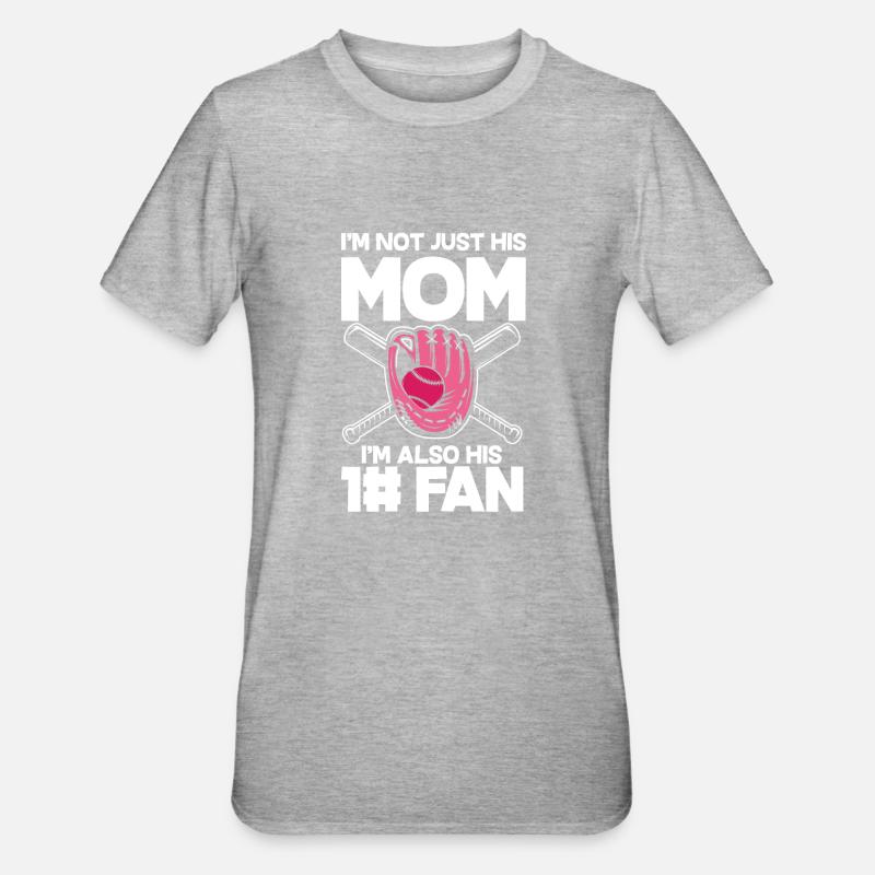 Drôle de baseball - T-shirt polycoton Unisexe - gris chiné