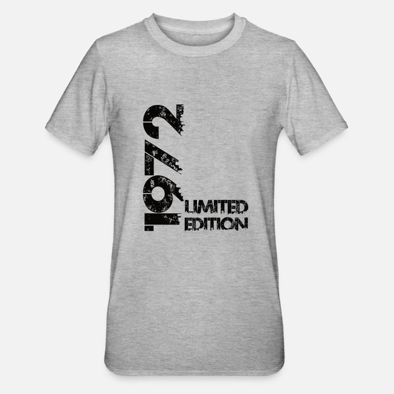 Édition limitée 1972 - T-shirt polycoton Unisexe - gris chiné
