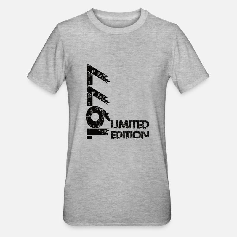 Édition limitée 1977 - T-shirt polycoton Unisexe - gris chiné