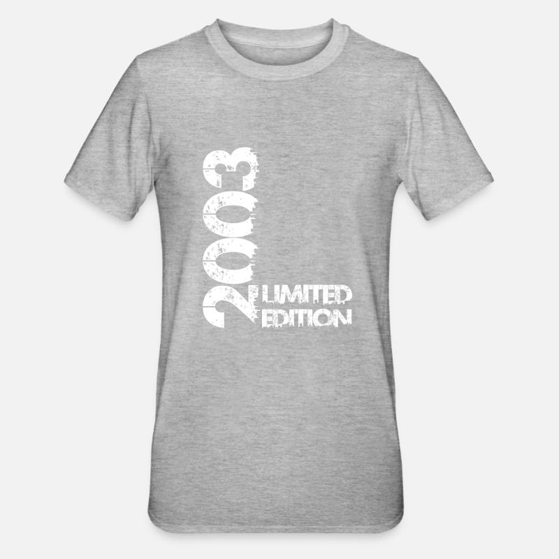 Édition limitée 2003 - T-shirt polycoton Unisexe - gris chiné