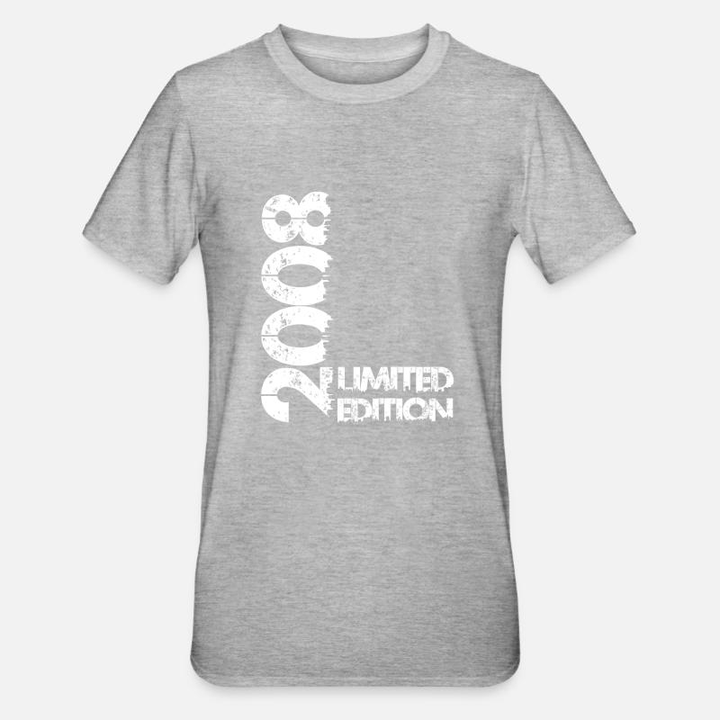 Édition limitée 2008 - T-shirt polycoton Unisexe - gris chiné
