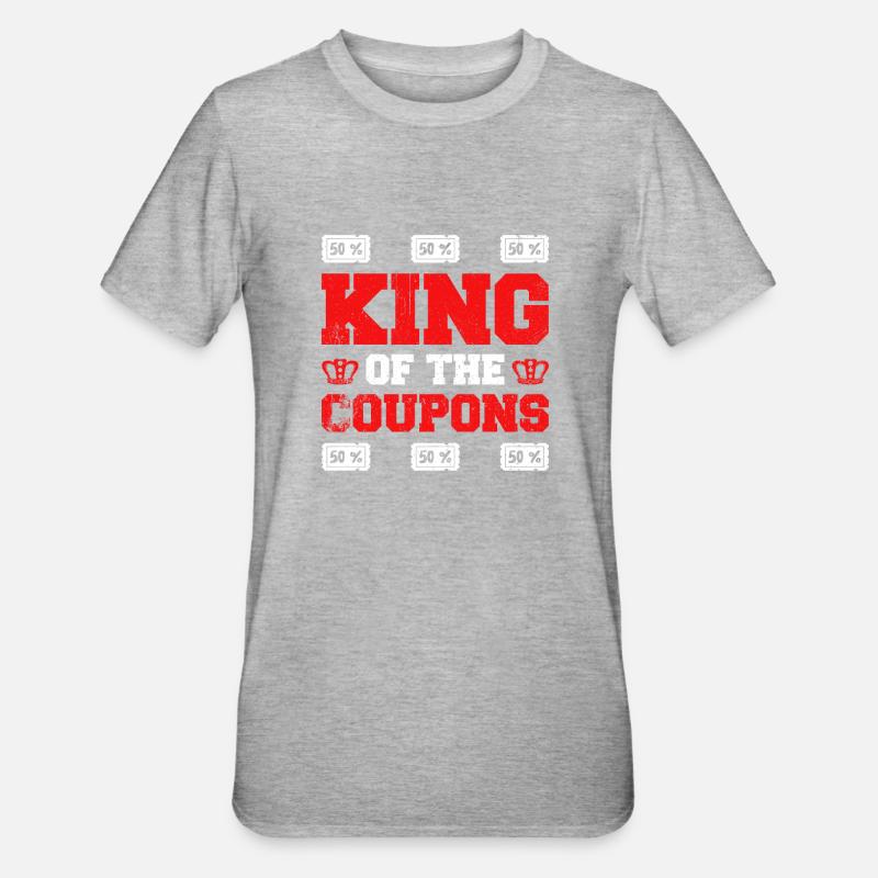 Coupon de points - T-shirt polycoton Unisexe - gris chiné